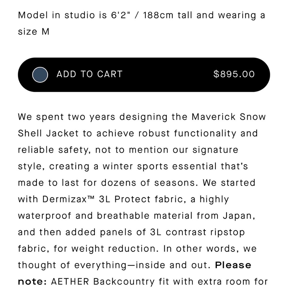 Aether Maverick Snow Shell Jacket - Picture 8 of 12